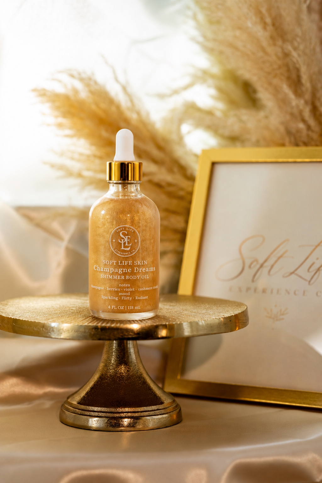 Champagne Dreams Shimmer Body Oil Moisturizer